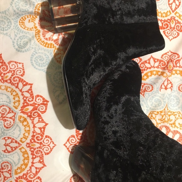 Rag & Bone Drea Boot Black crushed velvet Bootie - Picture 6 of 8